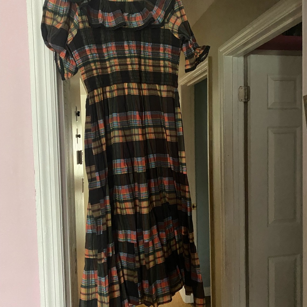 Ivy City Co Multicolor Plaid Mini Dress